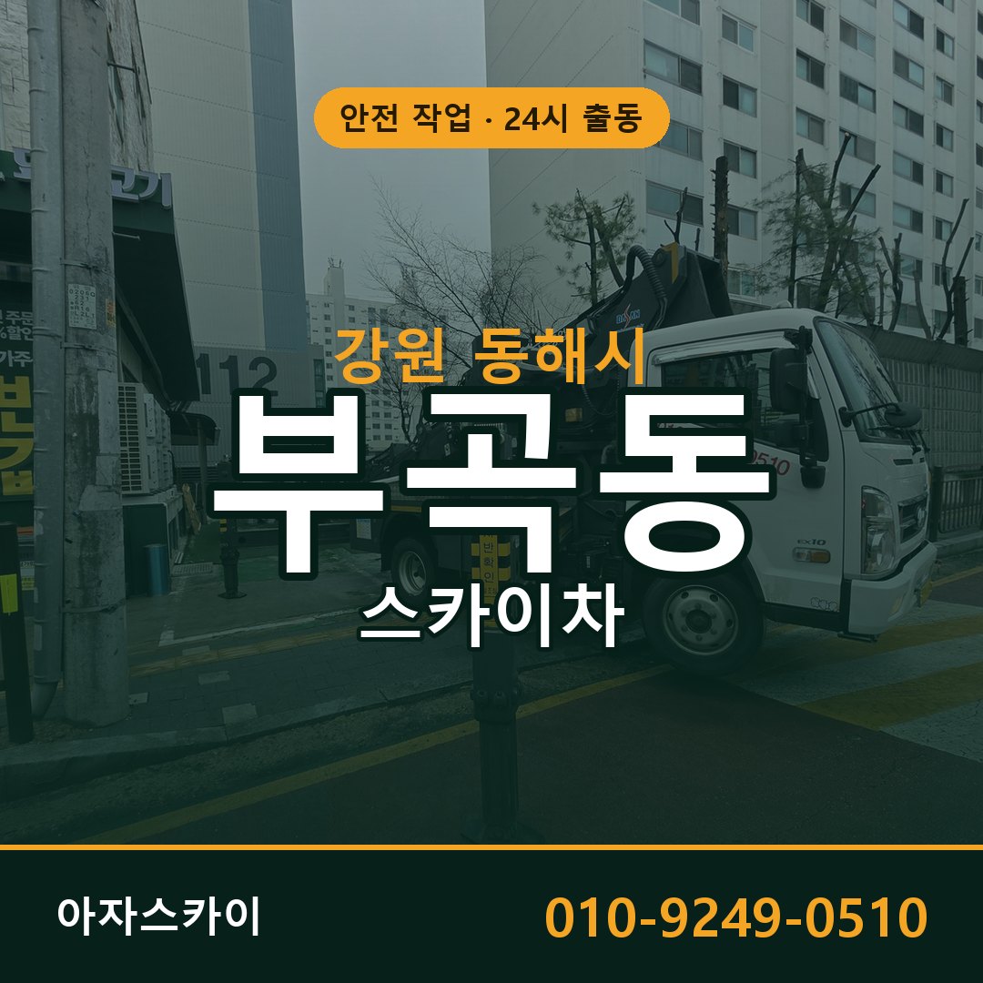 강원 동해시 부곡동 스카이차 전문 아자스카이 - 24시 배차