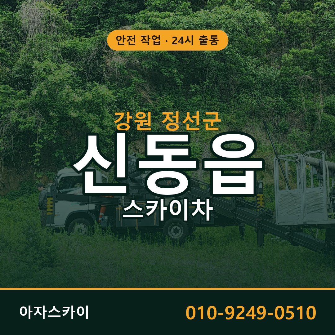 강원 정선군 신동읍 스카이차 - 외벽·간판·양중 아자스카이