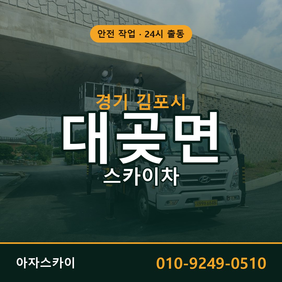 대곶면 스카이차 출동 - 경기 김포시 아자스카이