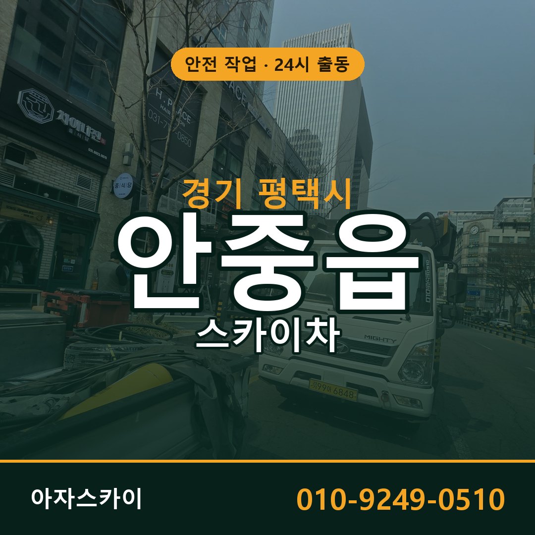 안중읍 스카이차 출동 - 경기 평택시 아자스카이