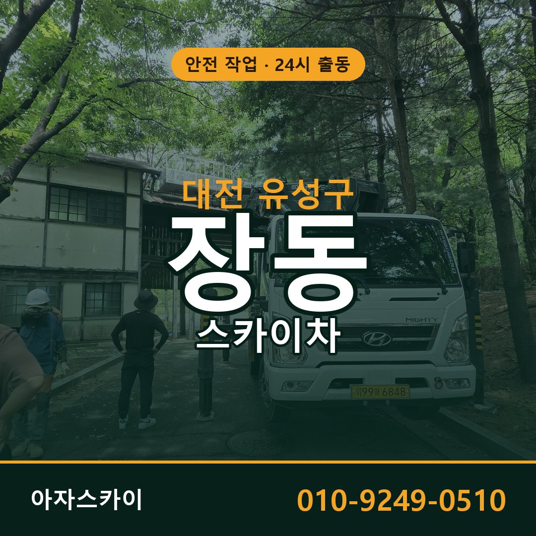 대전 유성구 장동 스카이차 전문 아자스카이 - 24시 배차