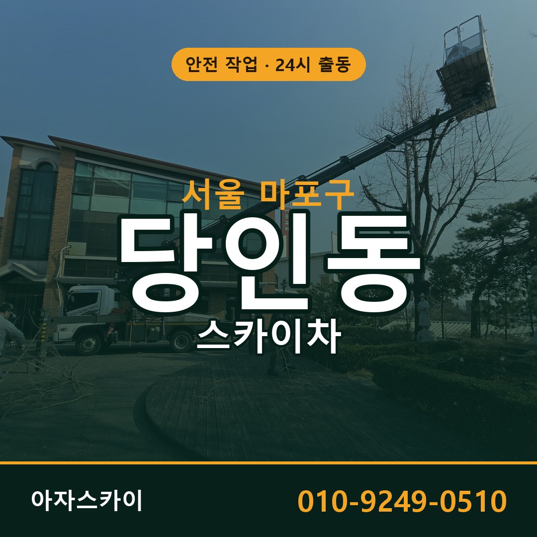 서울 마포구 당인동 스카이차 | 고소작업차 아자스카이