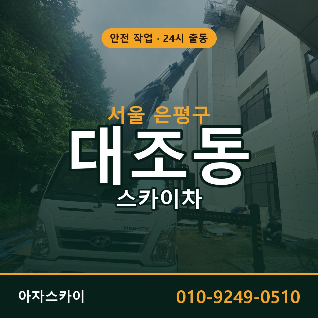 서울 은평구 대조동 스카이차 - 외벽·간판·양중 아자스카이