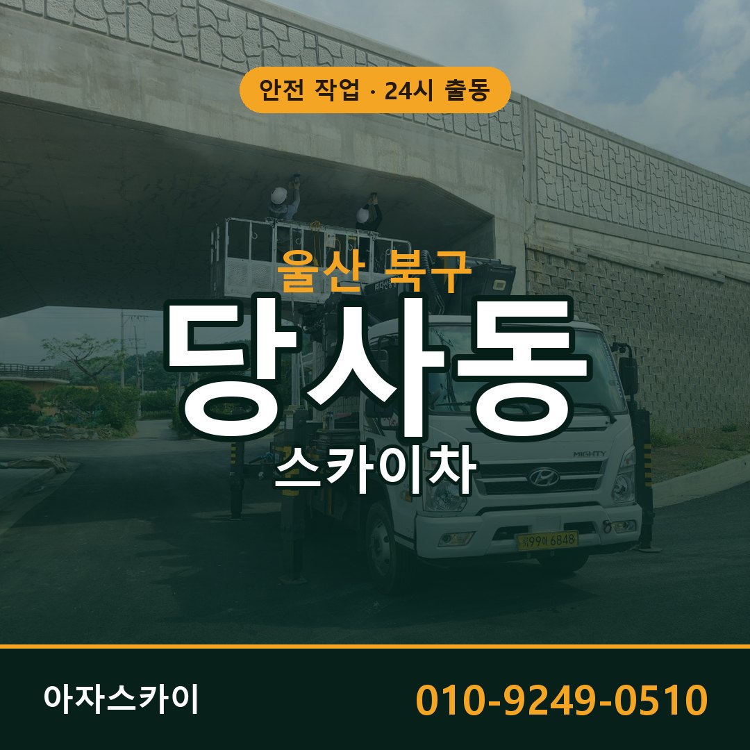 울산 북구 당사동 스카이차 전문 아자스카이 - 24시 배차