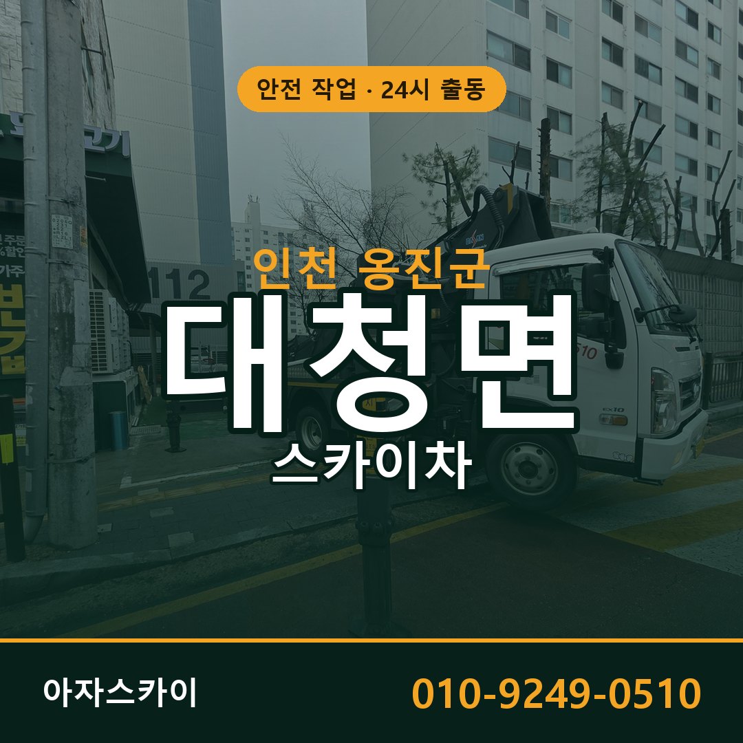 인천 옹진군 대청면 스카이차 전문 아자스카이 - 24시 배차