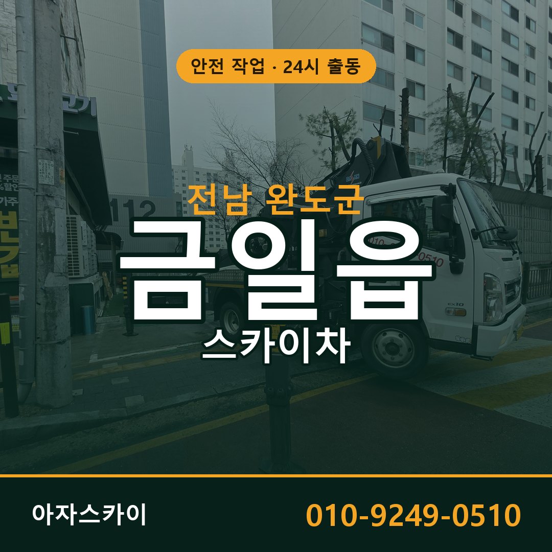 전남 완도군 금일읍 스카이차 - 외벽·간판·양중 아자스카이