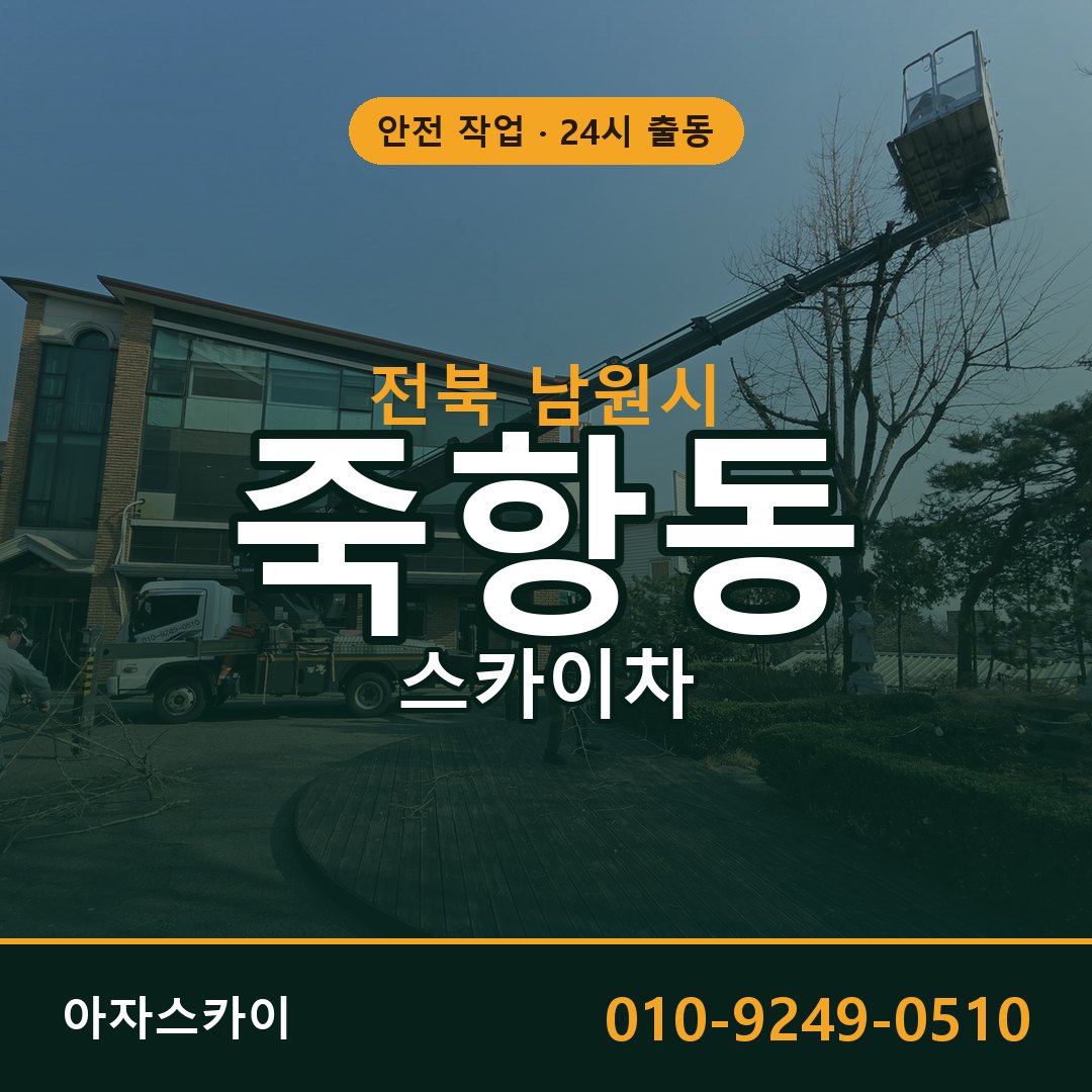 전북 남원시 죽항동 스카이차 - 외벽·간판·양중 아자스카이