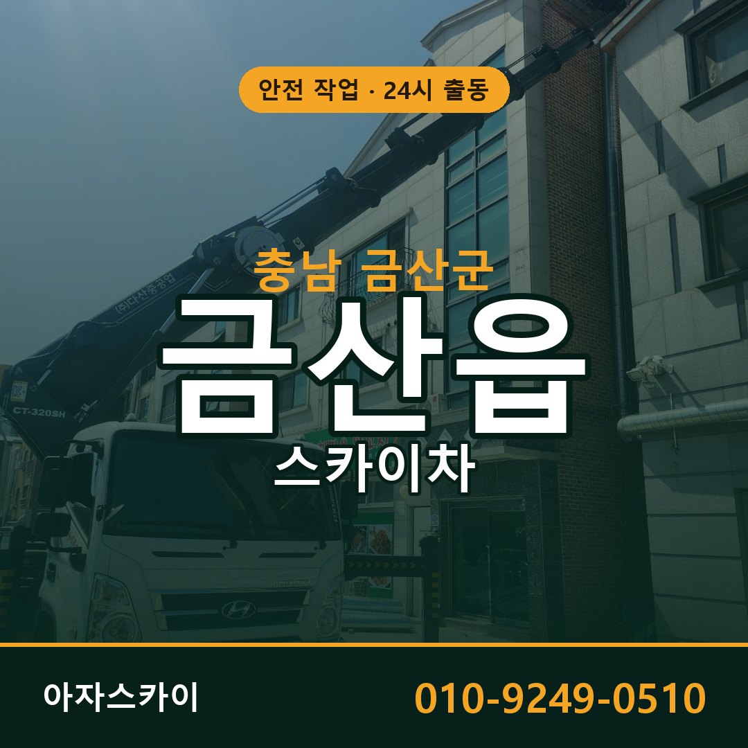 충남 금산군 금산읍 스카이차 전문 아자스카이 - 24시 배차