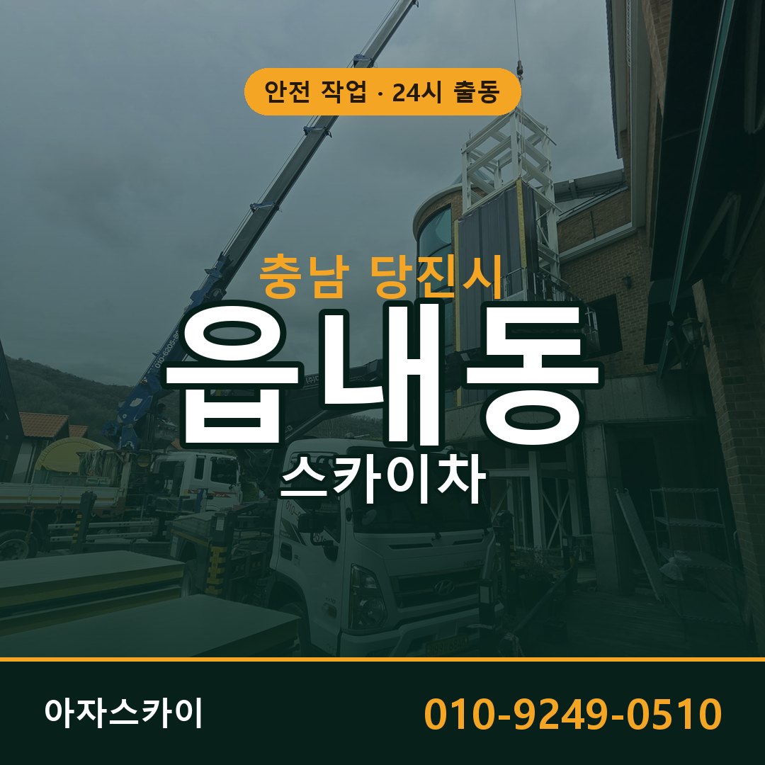 읍내동 스카이차 출동 - 충남 당진시 아자스카이