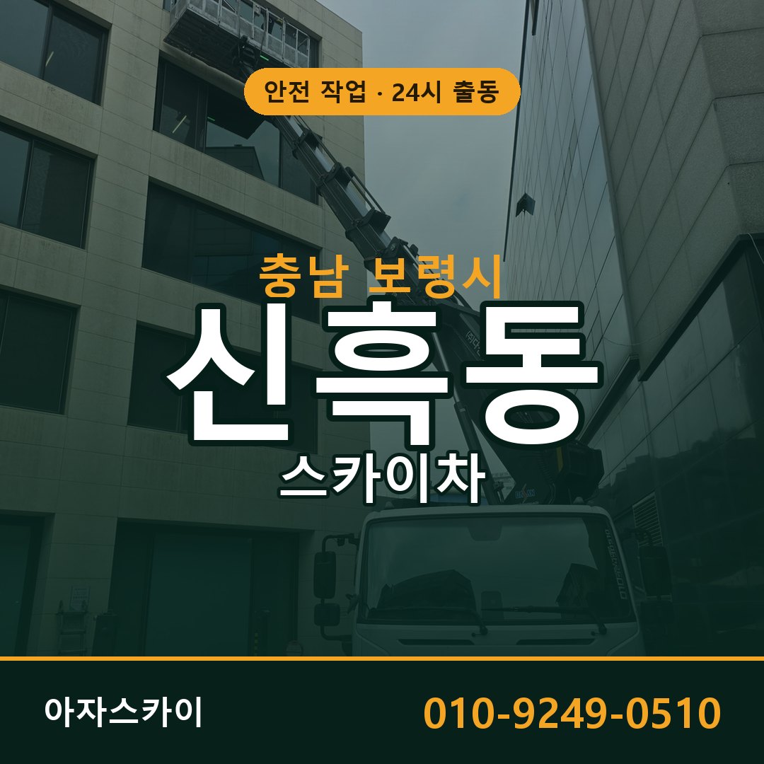 충남 보령시 신흑동 스카이차 전문 아자스카이 - 24시 배차