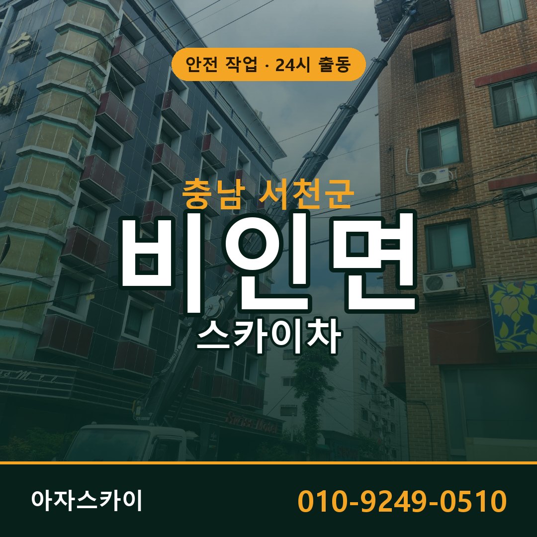 충남 서천군 비인면 스카이차 전문 아자스카이 - 24시 배차