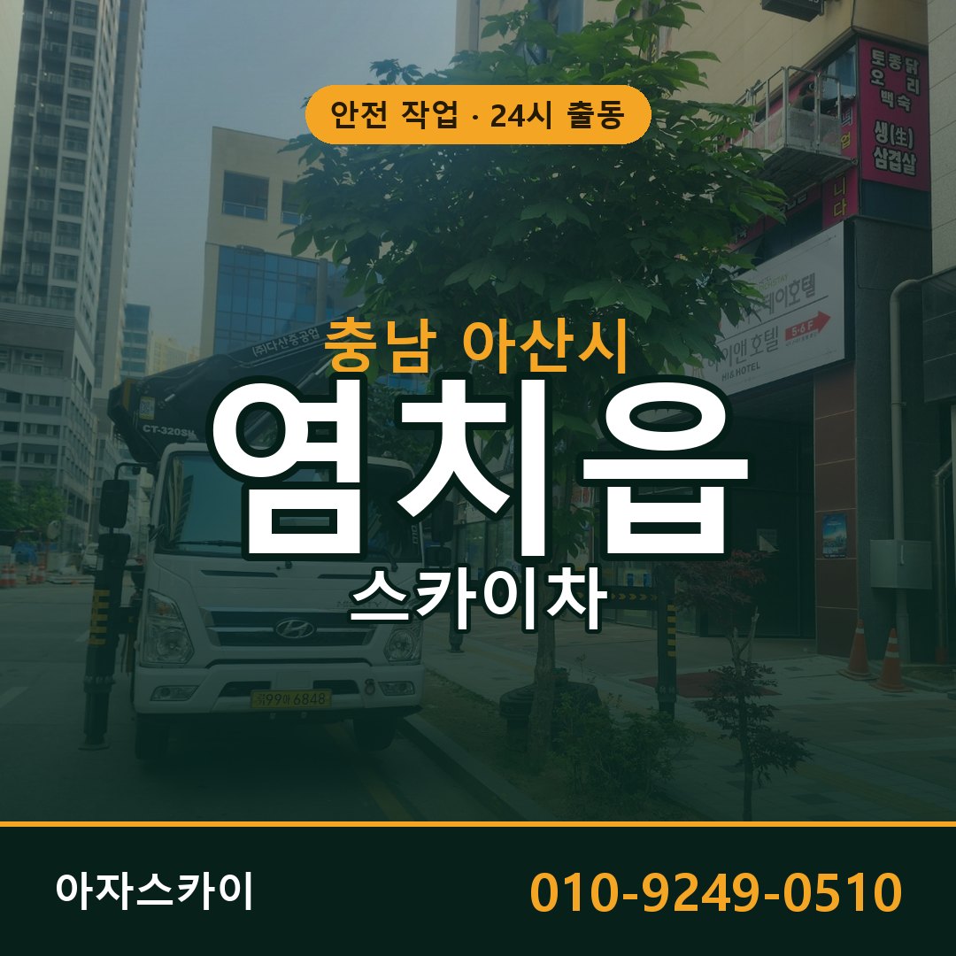 염치읍 스카이차, 충남 아산시 어디든 아자스카이
