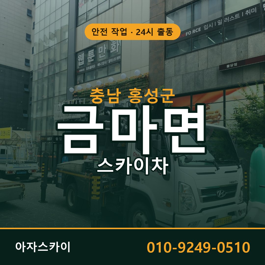 충남 홍성군 금마면 스카이차 전문 아자스카이 - 24시 배차