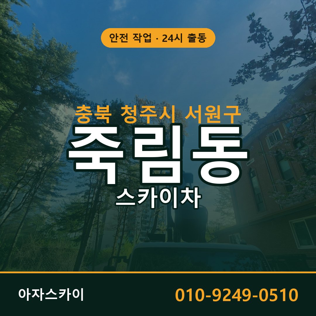 충북 청주시 서원구 죽림동 스카이차 전문 아자스카이 - 24시 배차