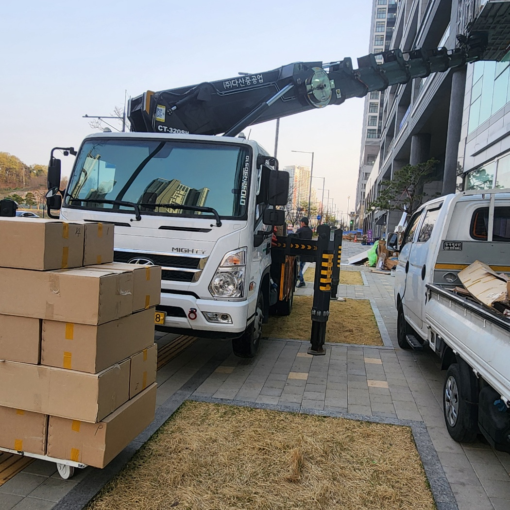 부산 기장군 기장읍 스카이차 외벽 작업 현장