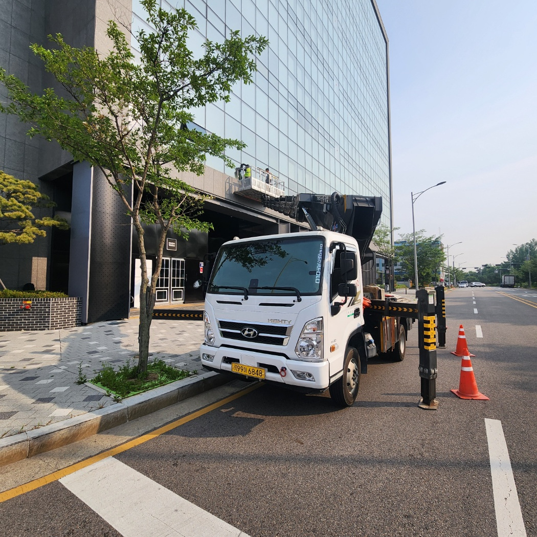대전 유성구 성북동 스카이차 정밀 작업 현장