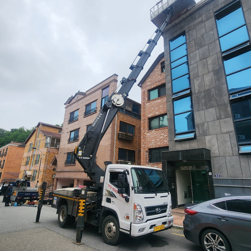 충북 음성군 음성읍 스카이차 정밀 작업 현장
